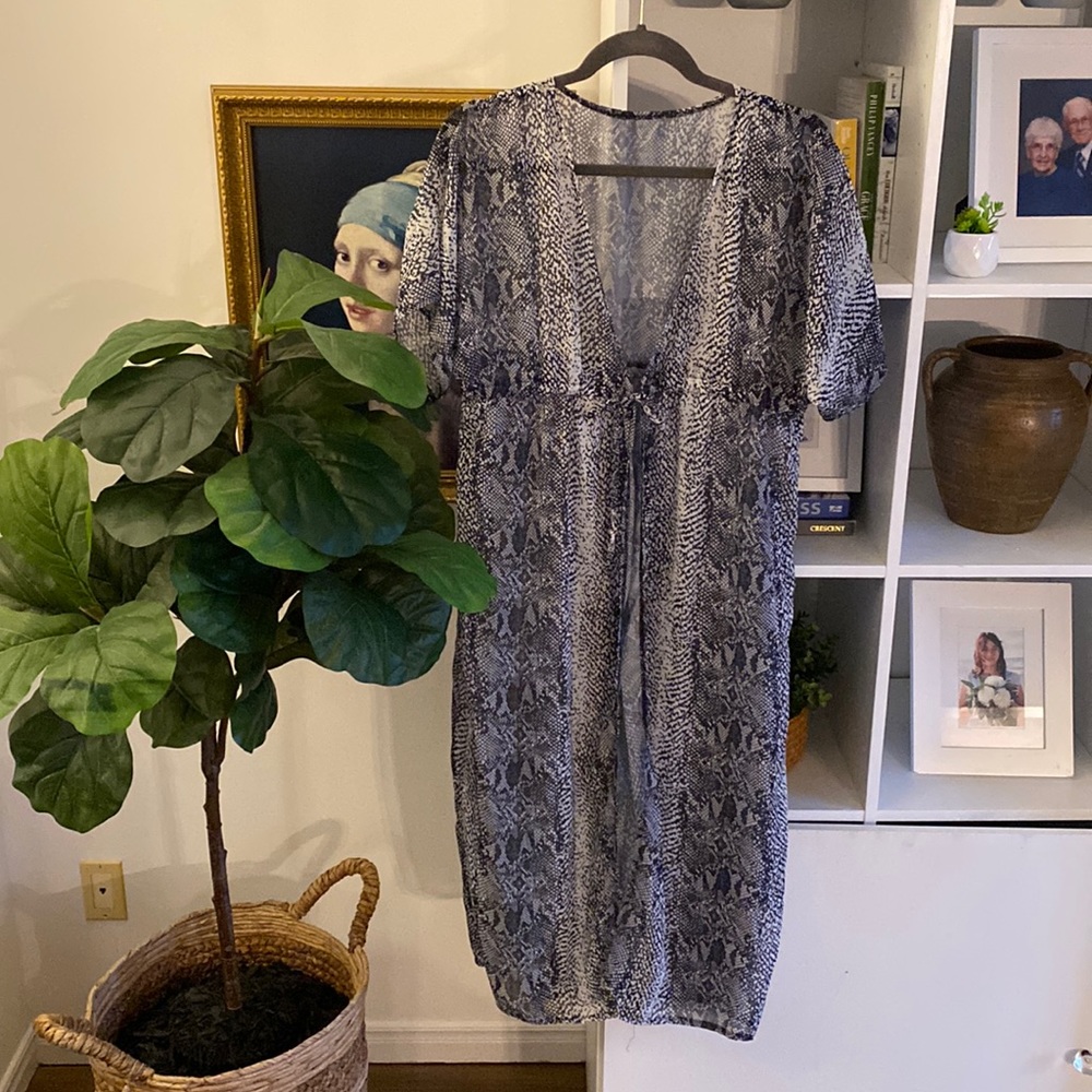 Kimono Style Bathing Suit Coverup O/S